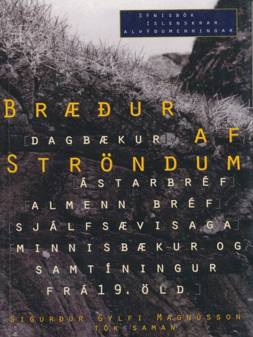 Upplýsingar um Bræður af Ströndum eftir Sigurður Gylfi Magnússon - Til útláns